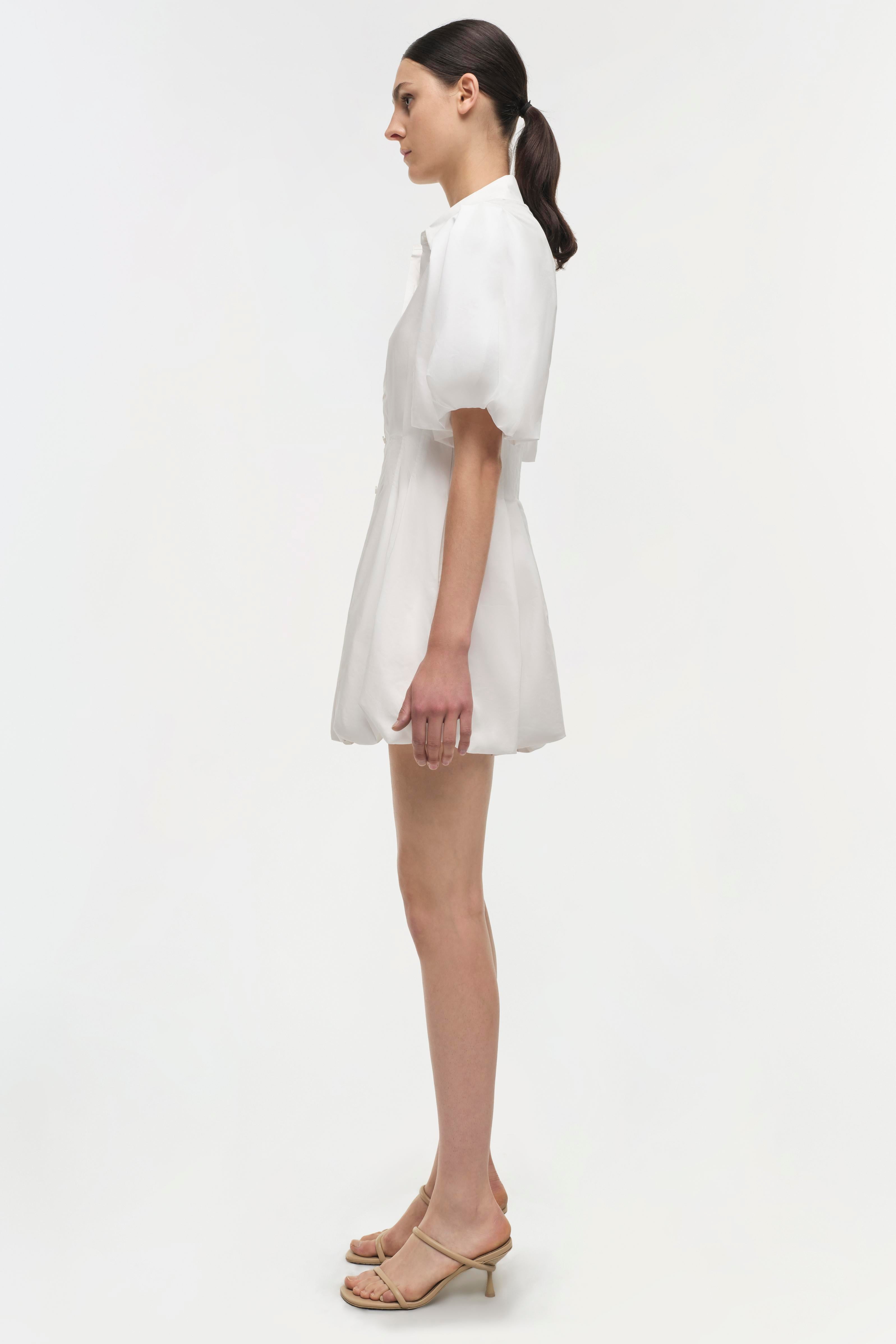 Simkhai Women's Cleo Cotton Mini Dress, White | Size: 4 Simkhai Women's Cleo Cotton Mini Dress, White | Size: 4
