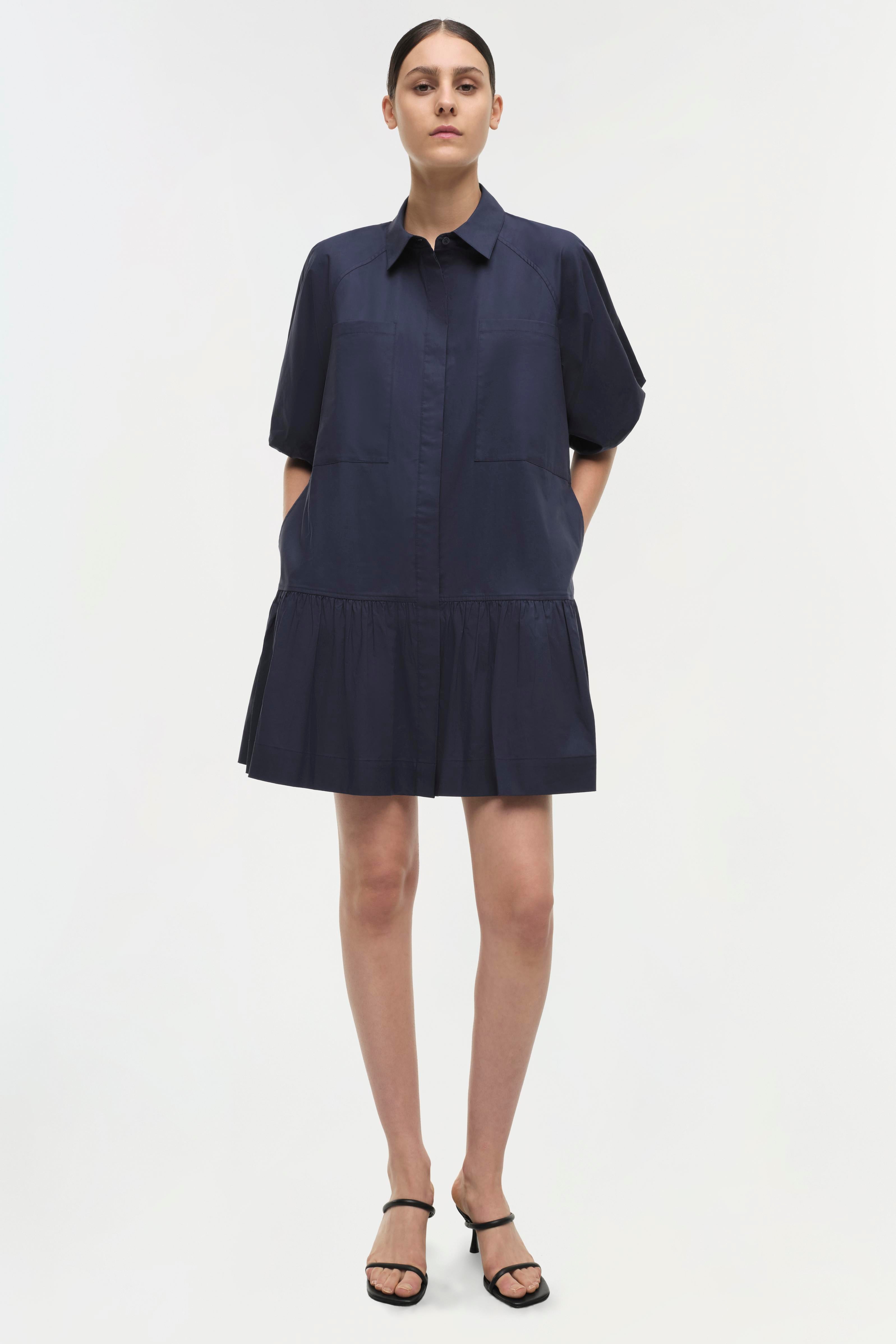 short sleeve shirt dress uk BIISDOST Casual Summer Shirt Dress with Button Down for Women, Collar, V-Neck, Short Sleeves, Belt Bag Dresses, Sheath Dress, Women's Elegant, black, XXL : Amazon.co.uk: Fashion
