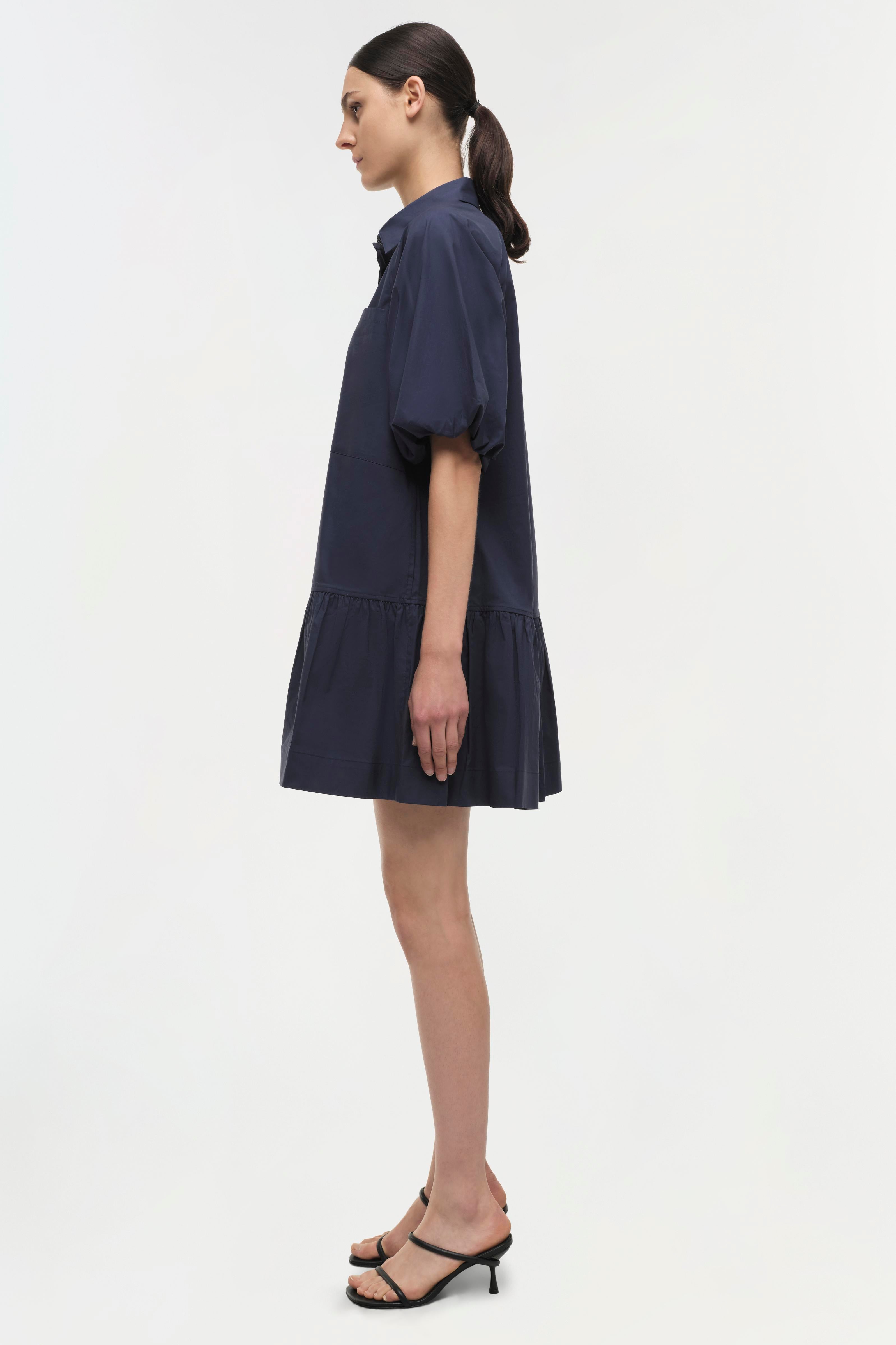 shirt dress and shorts Women's Baseline Tennis Dress & Shorts Set in White