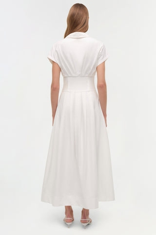 Farlow Cotton Faille Midi Dress