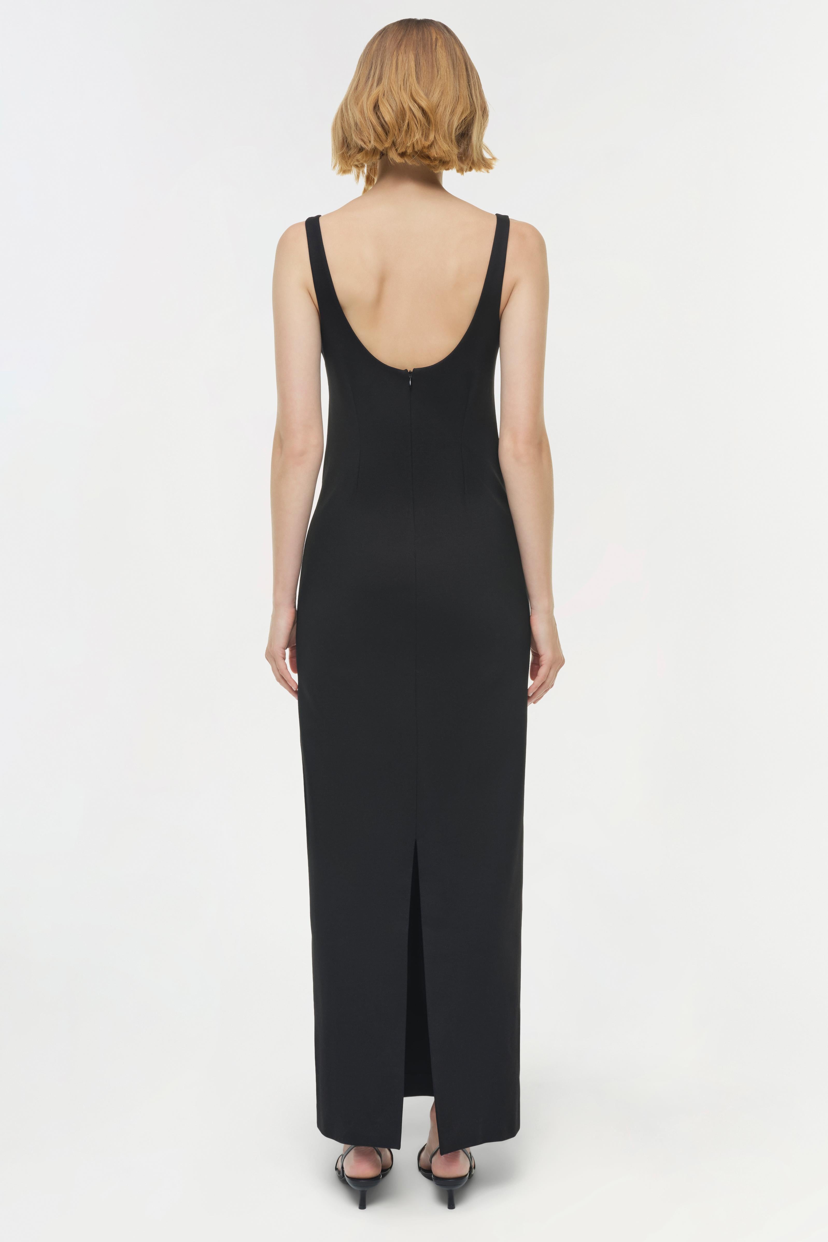 black scuba maxi dress Coast Women's Organza Bow One Shoulder Scuba Crepe Maxi Dress in Black | Size: 12