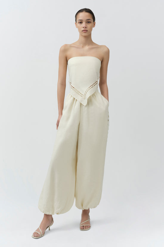 Selah Linen Lace Balloon Pant