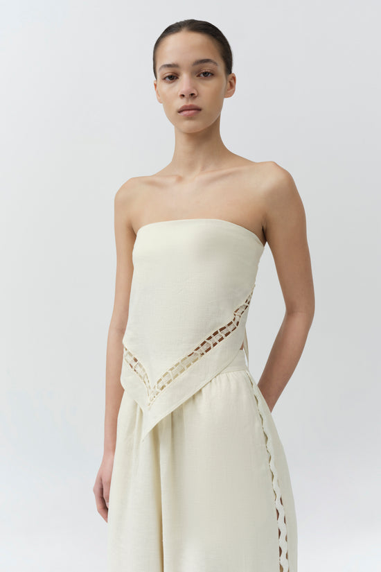 Lahni Linen Lace Top