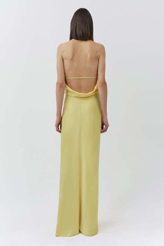 Reannon Draped Satin Gown