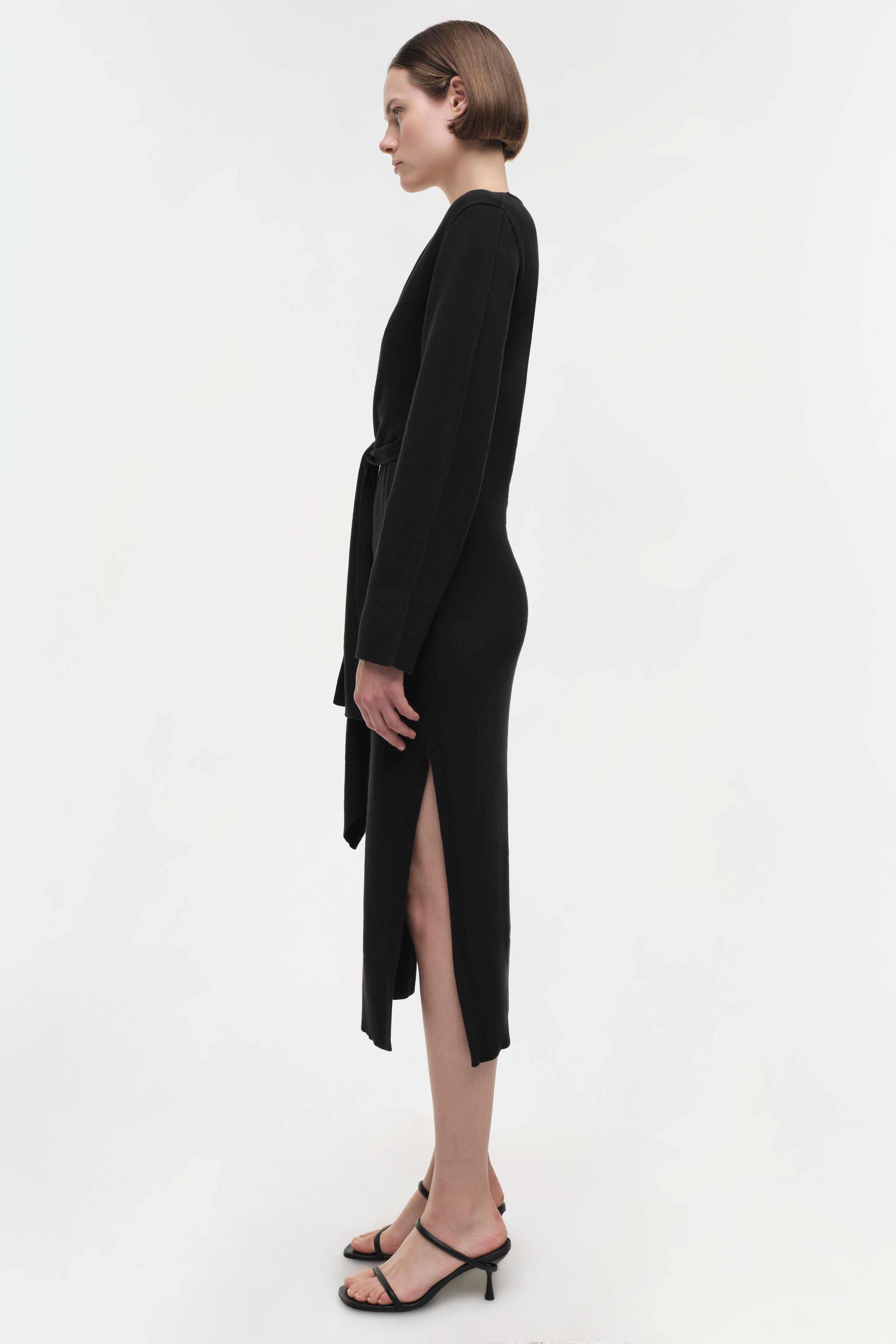 jonathan simkhai skyla loungewear knit wrap dress Simkhai Skyla Loungewear Dress