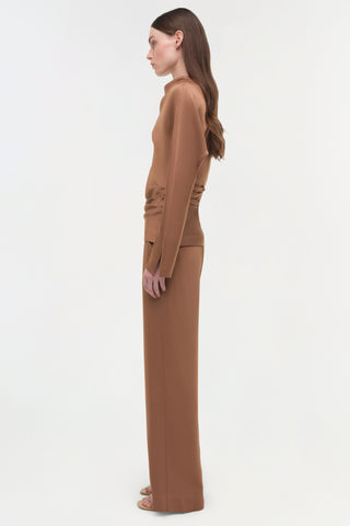 Kyra Satin Wide Leg Pant