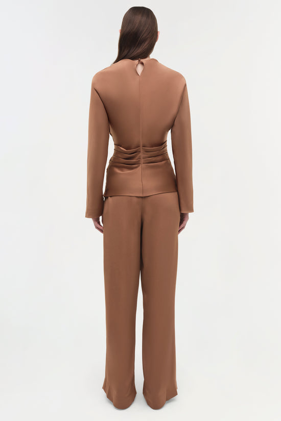 Kyra Satin Wide Leg Pant