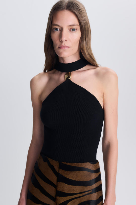Renlen Knit Halter Top