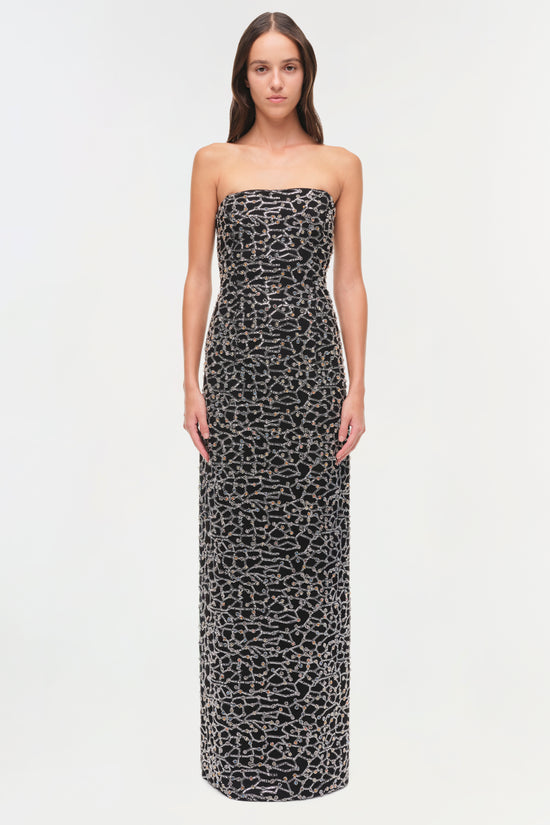 Reign Strapless Sequin Bustier Gown