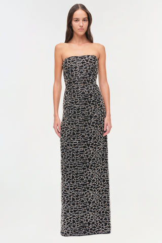 Reign Strapless Sequin Bustier Gown