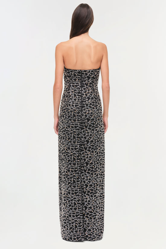 Reign Strapless Sequin Bustier Gown