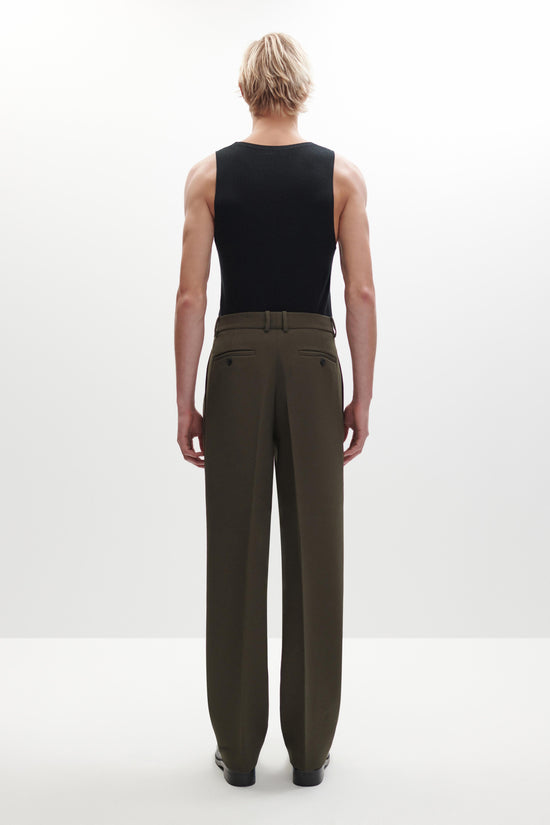 Julian Pleated Twill Trouser