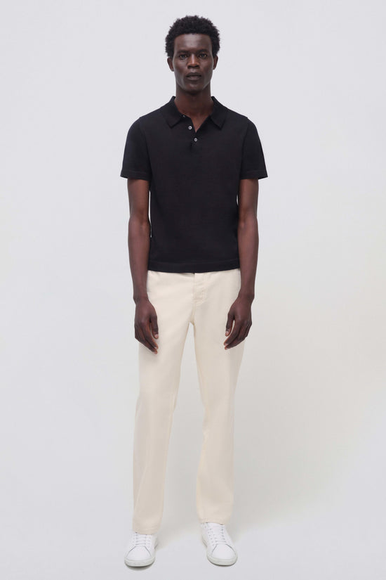 Black Barron Short Sleeve Polo - SIMKHAI