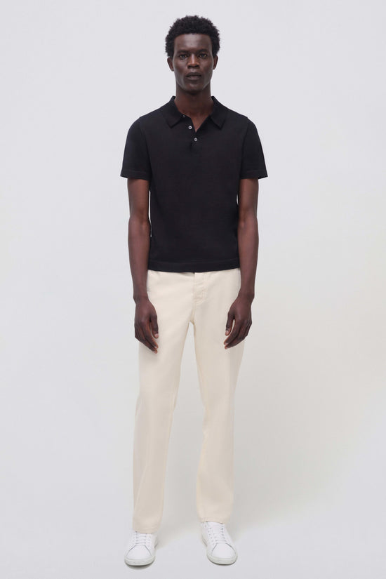 Black Barron Short Sleeve Polo - SIMKHAI