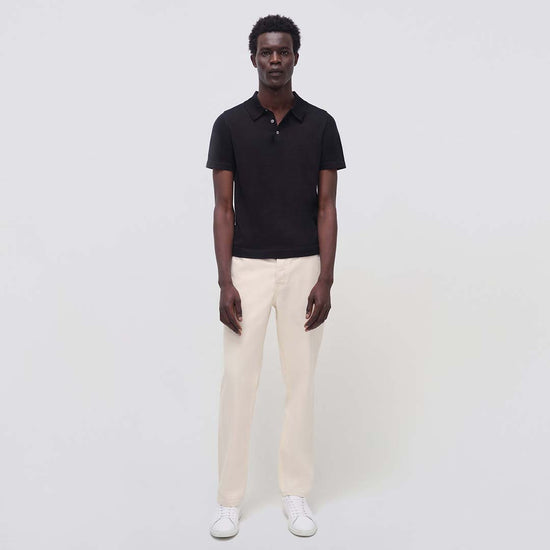Black Barron Short Sleeve Polo - SIMKHAI