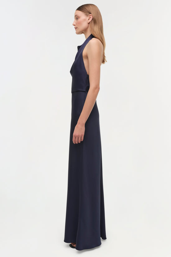 Reannon Draped Satin Gown