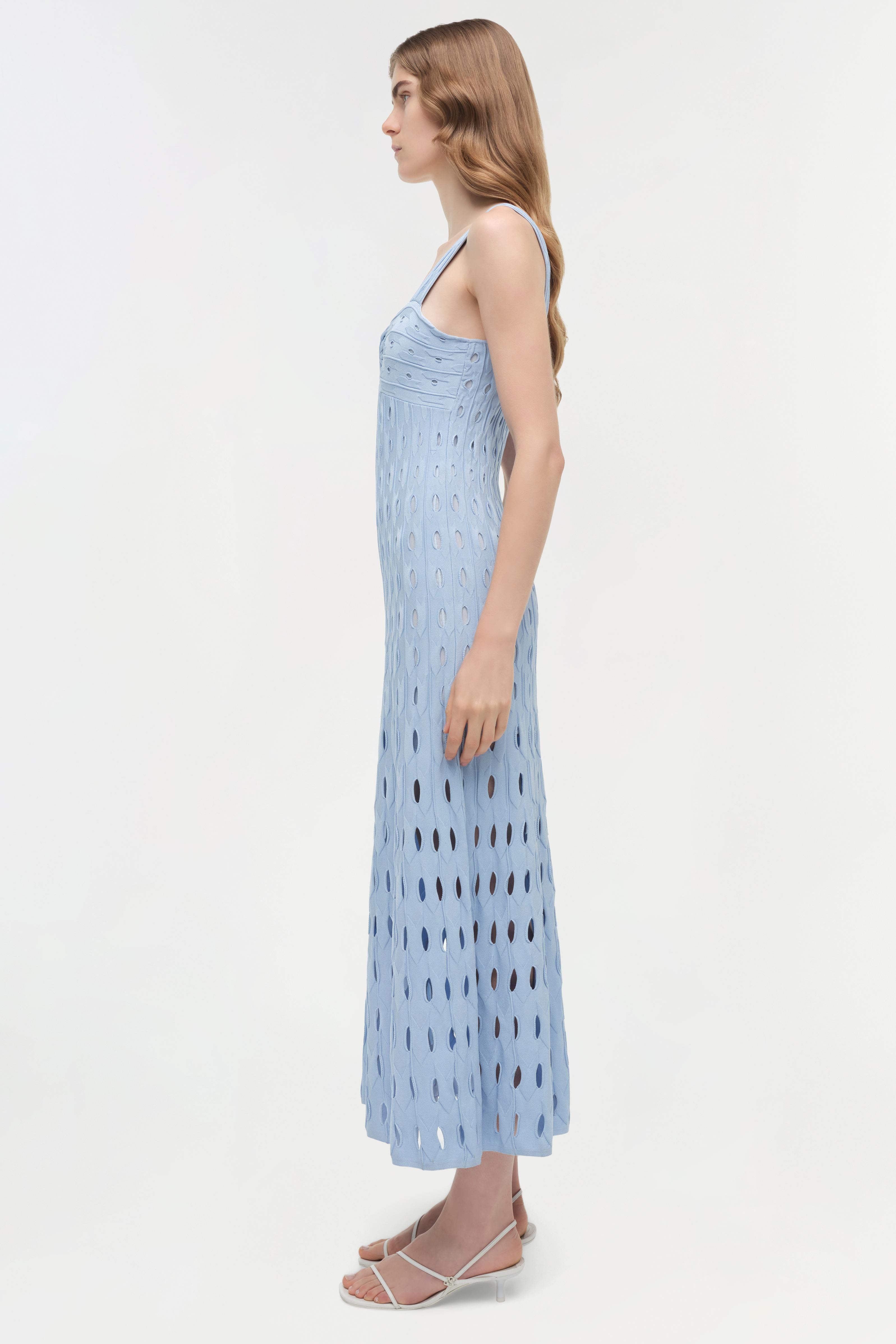 simkhai crochet maxi dress SIMKHAI Samilla Sleeveless Circle Crochet Maxi Dress