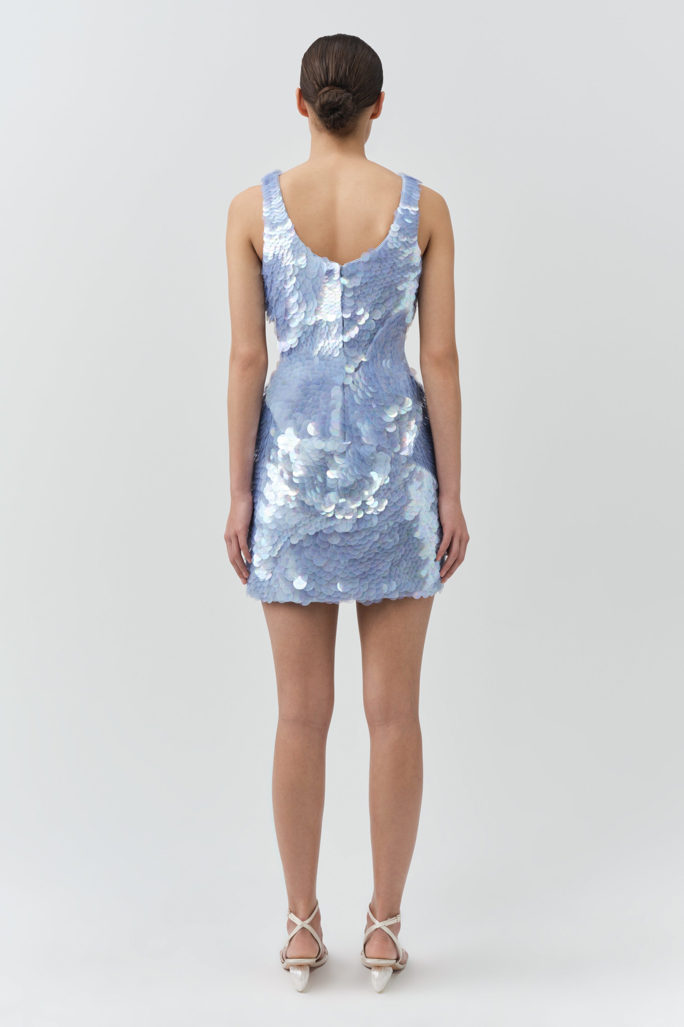 simkhai beaded dress SIMKHAI Women's Ziva Sleeveless Embellished Mini Dress - White