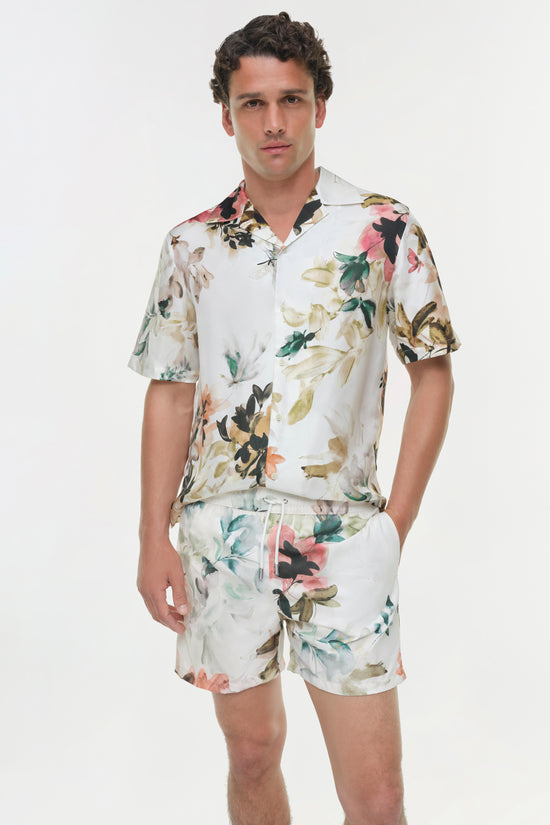 Lowell Floral Printed Swim Shorts