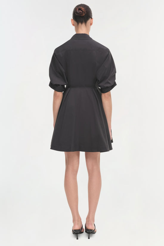 SIMKHAI Women's Jazzie Dress in Black, Cotton, Size 00 SIMKHAI Women's Jazzie Dress in Black, Cotton, Size 00