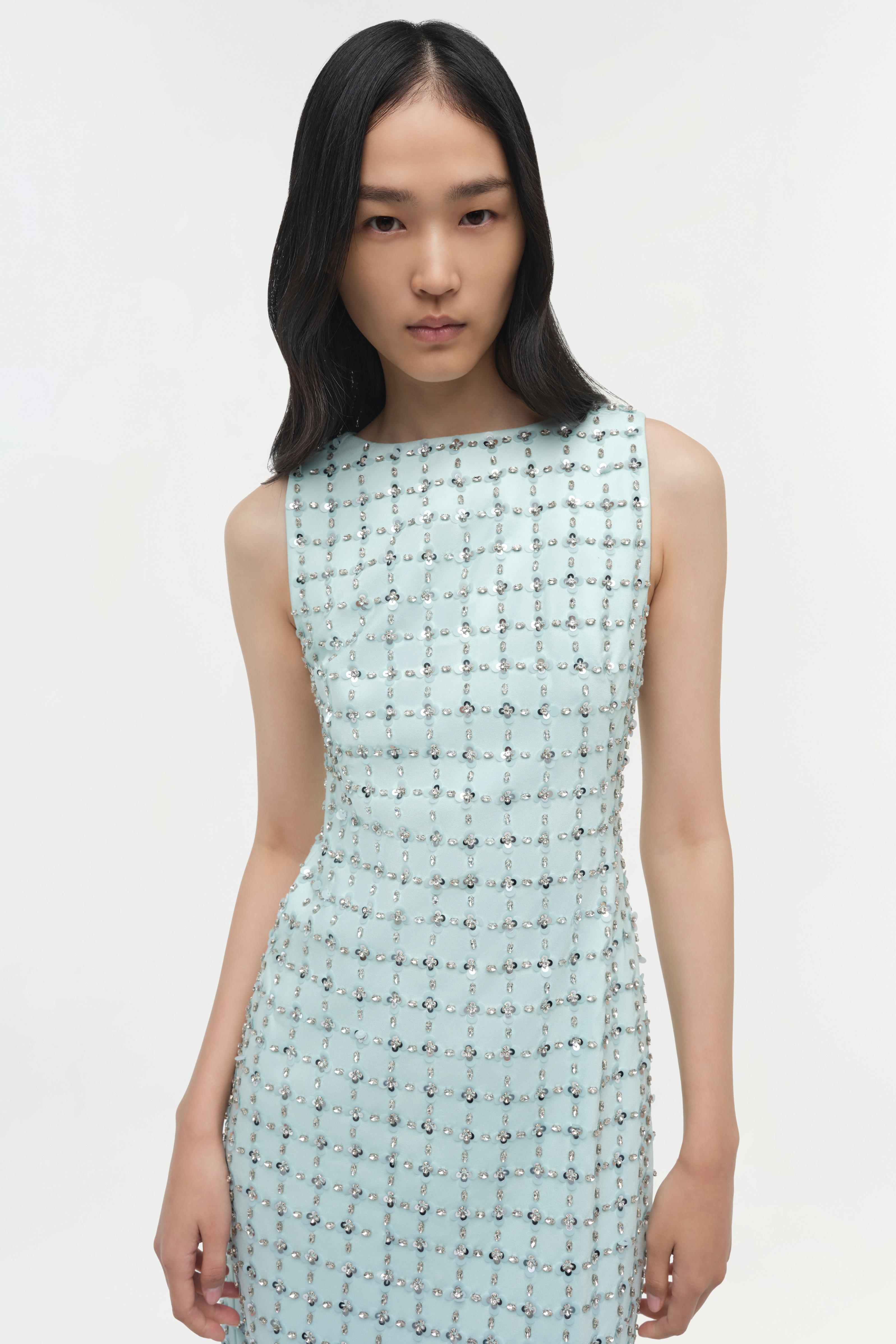 Claudia Embellished Midi Dress SIMKHAI Claudia Embellished Midi Dress SIMKHAI