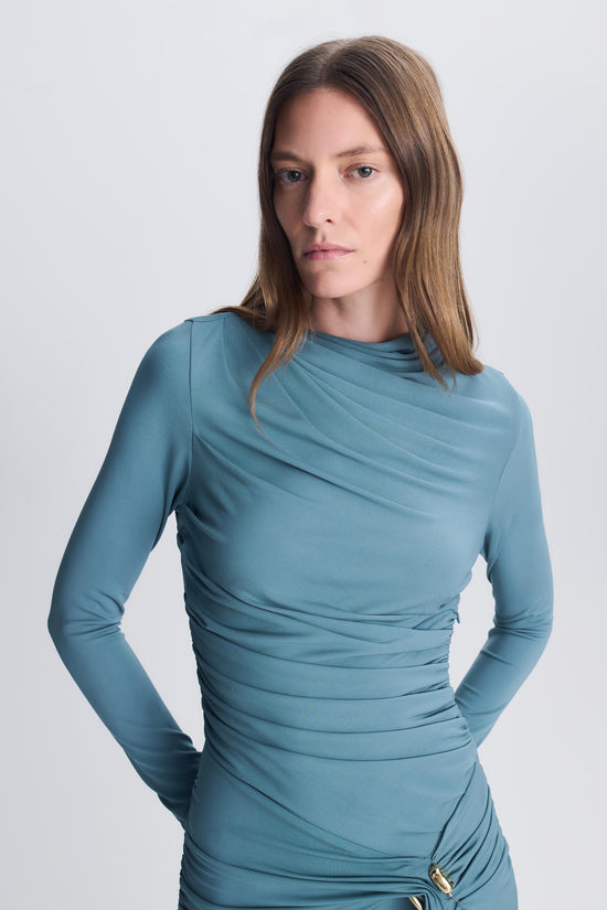 Eleanora Draped Jersey Gown