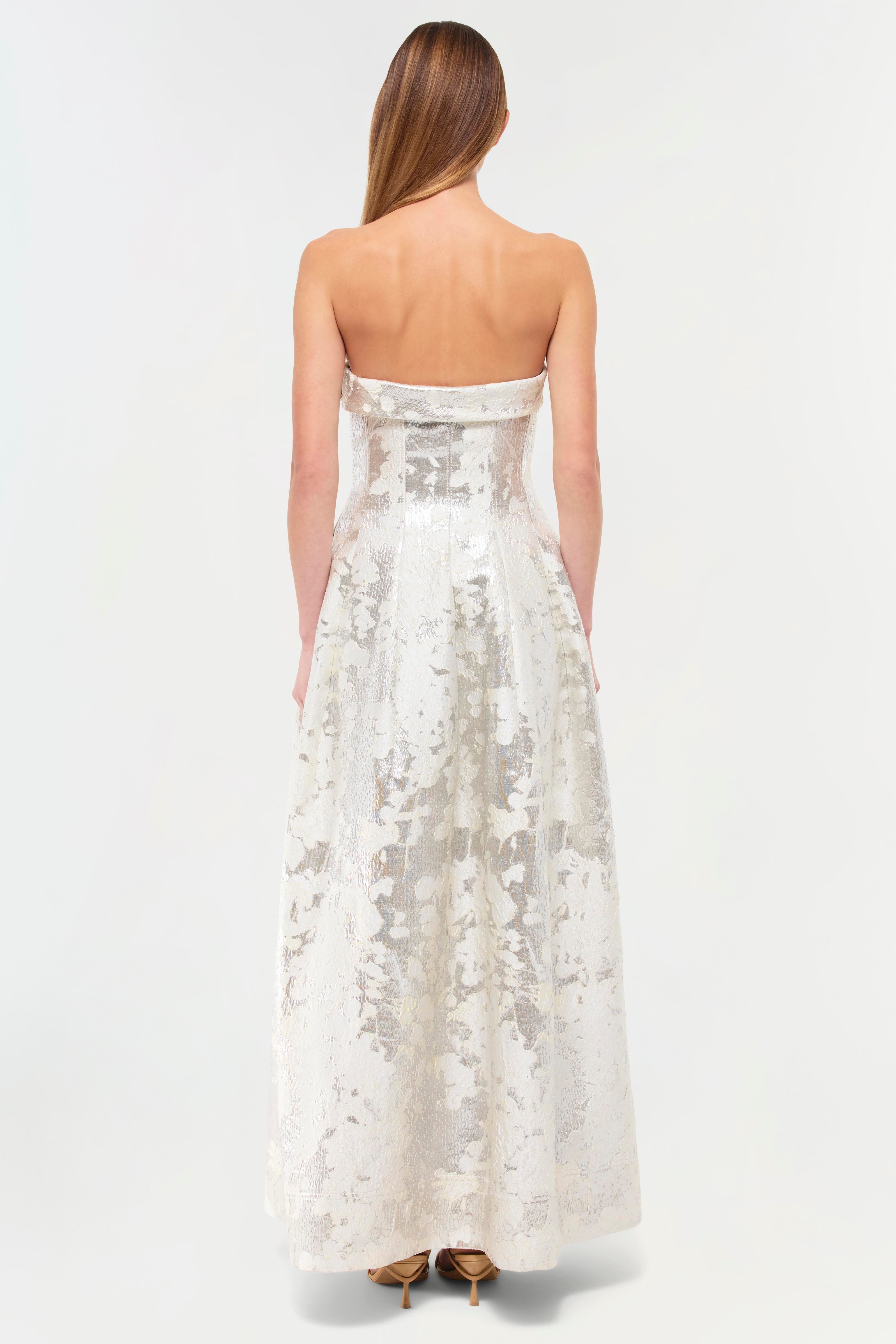 jonathan simkhai silver dress Maxi dress