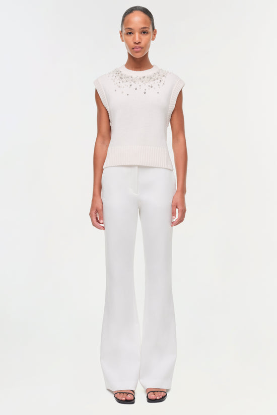 Candra Embellished Knit Vest