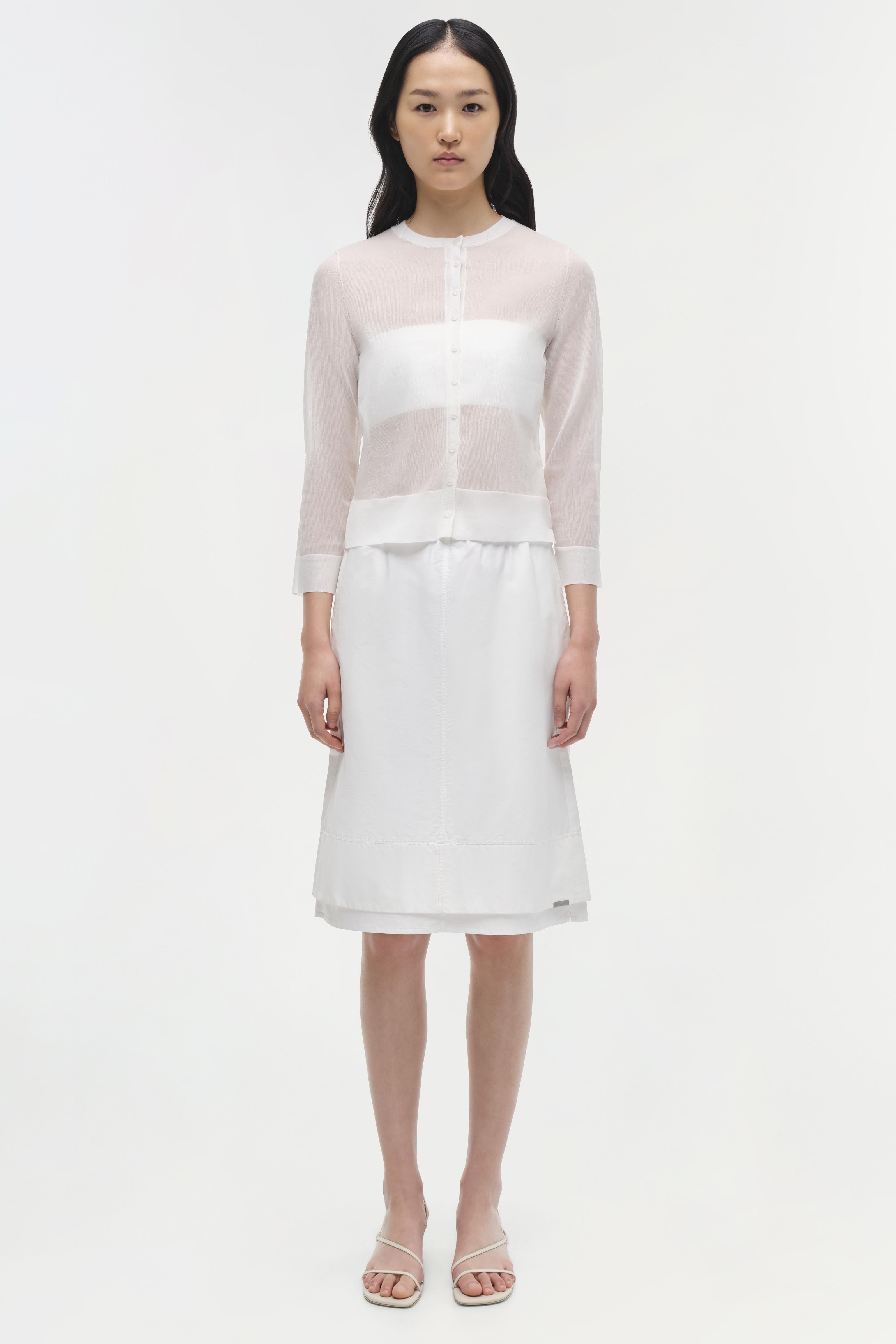 Rachel Sheer Knit Cardigan – SIMKHAI Rachel Sheer Knit Cardigan – SIMKHAI