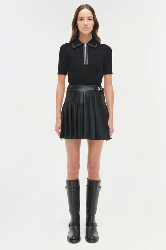 Linnie Knit Combo Mini Dress