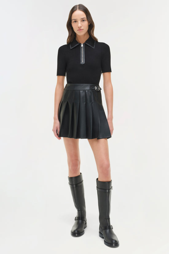 Linnie Knit Combo Mini Dress