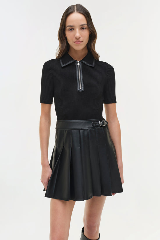 Linnie Knit Combo Mini Dress