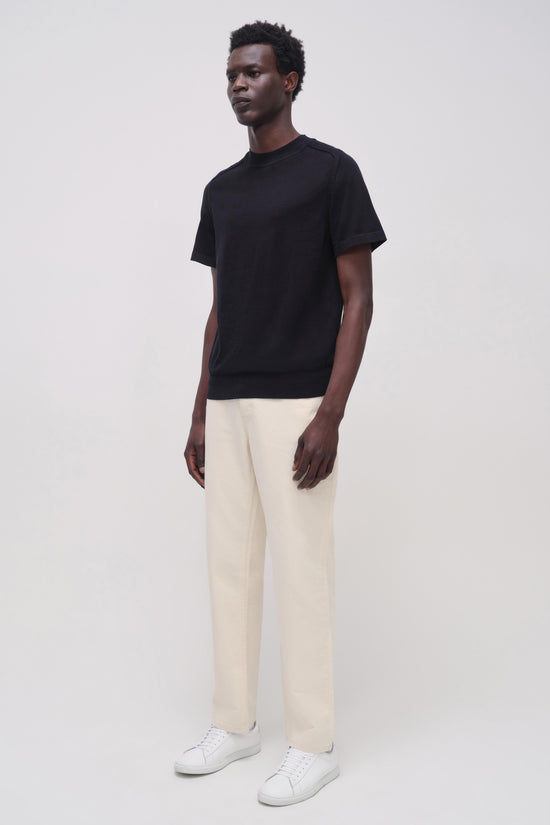 Black Kellyn Short Sleeve Crewneck Top - SIMKHAI