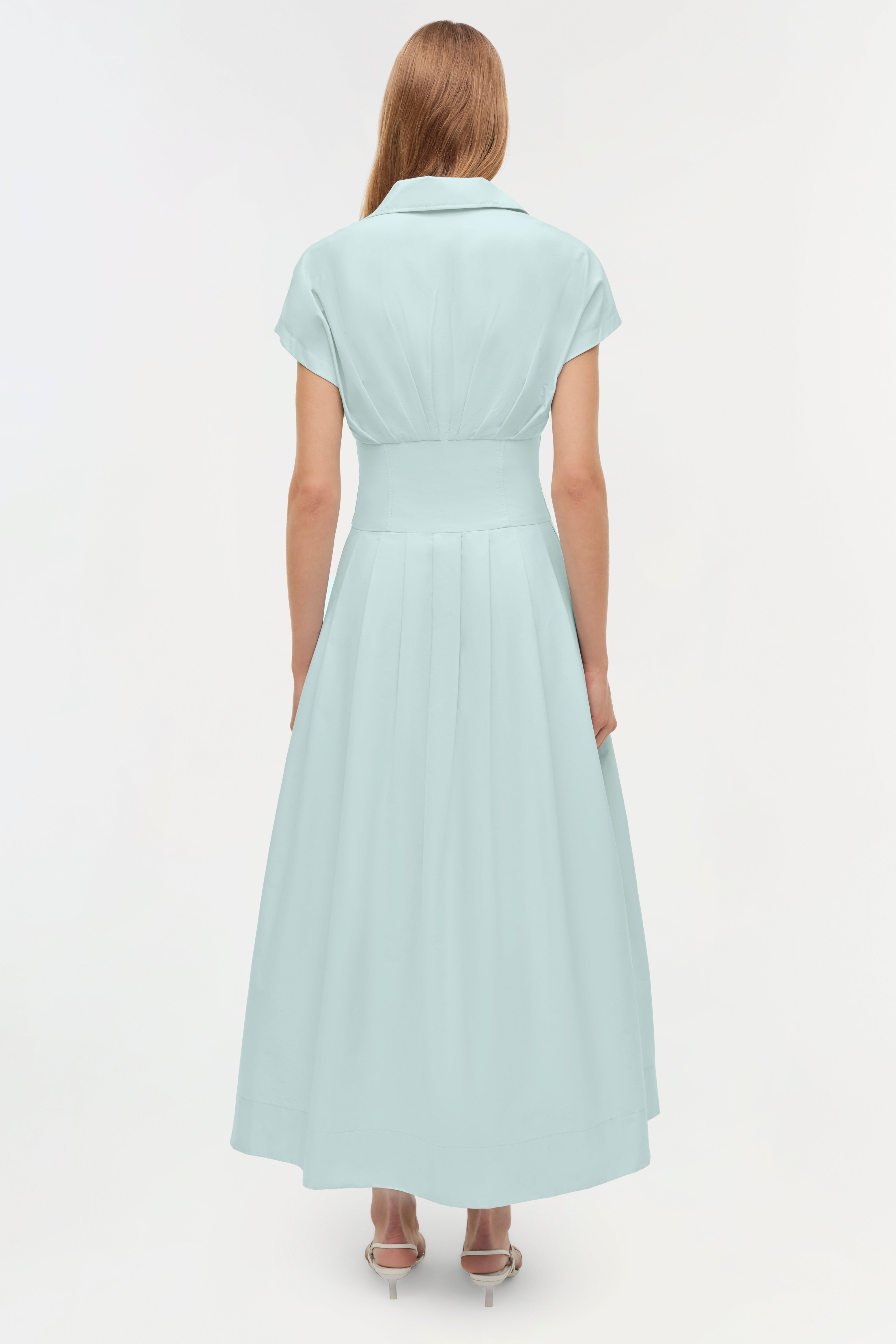 francilla cotton midi dress Hunter Bell Women's Francie Dress, White