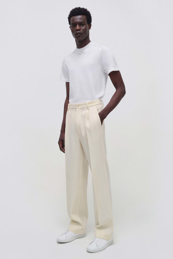 Ivory Kellyn Short Sleeve Crewneck Top - SIMKHAI