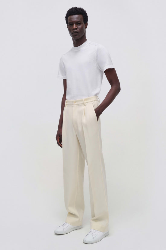 Ivory Kellyn Short Sleeve Crewneck Top - SIMKHAI