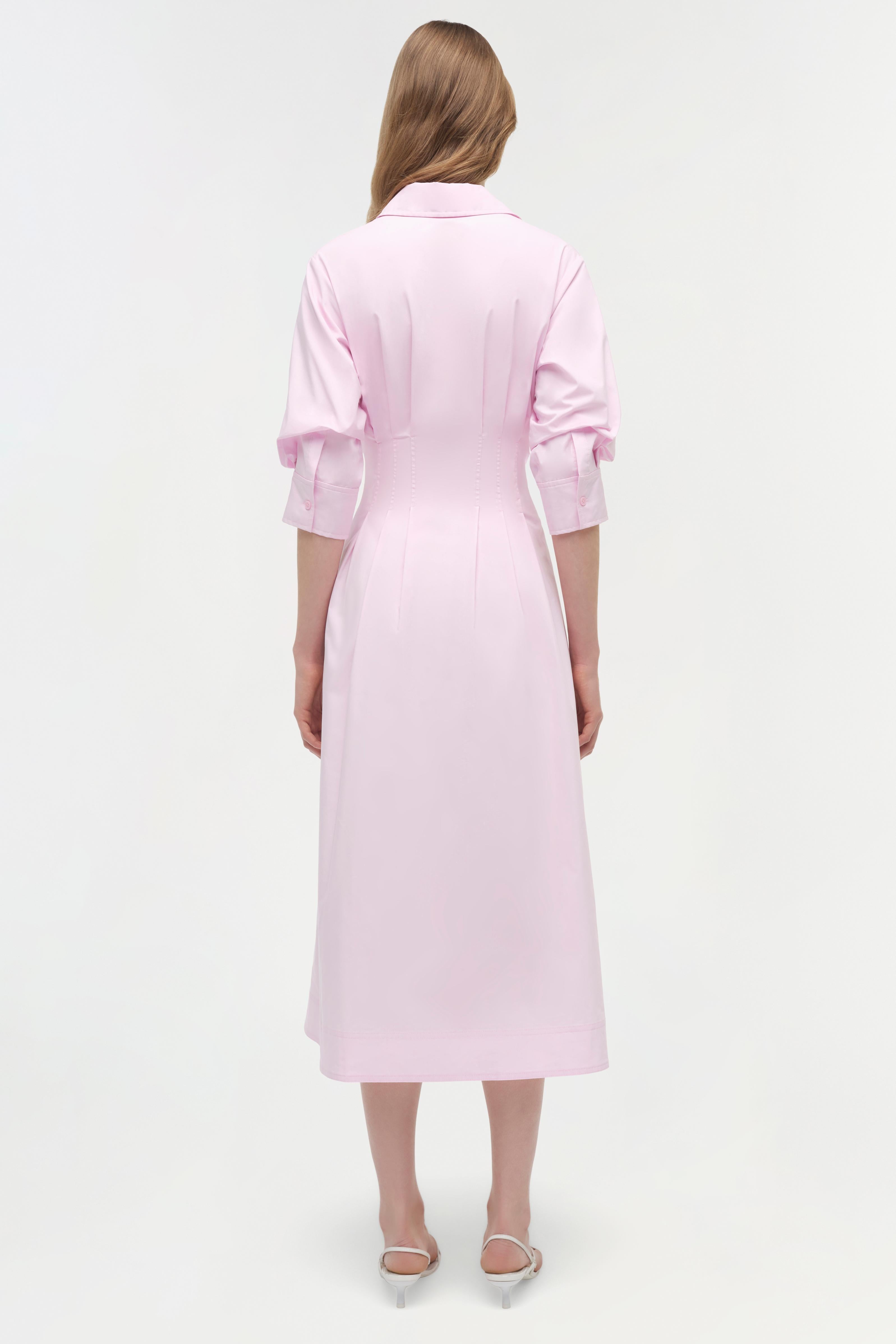 Jazz Cotton Pintuck Midi Dress – SIMKHAI