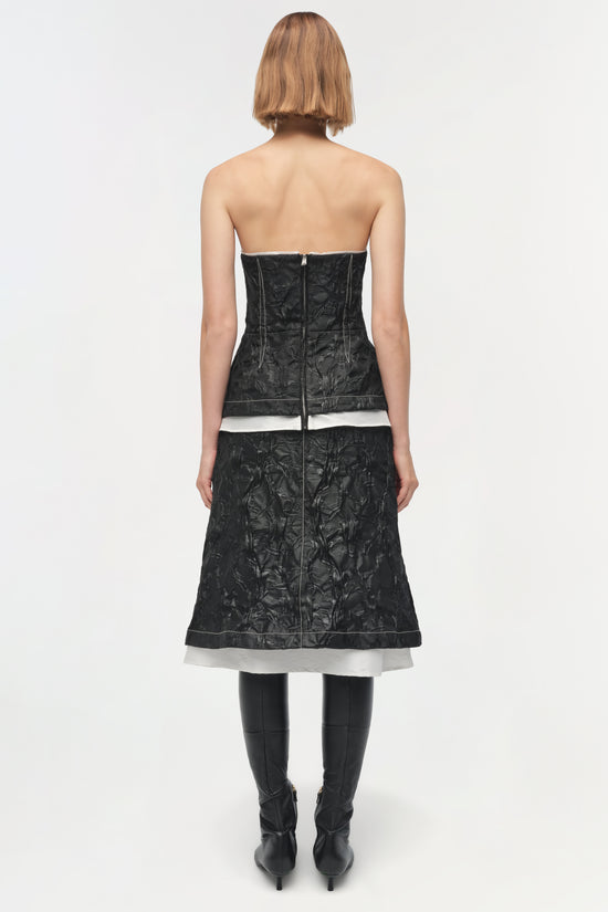 Zander Jacquard Bustier Top