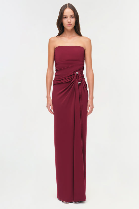 Emma Strapless Jersey Gown