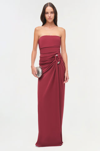 Emma Strapless Jersey Gown