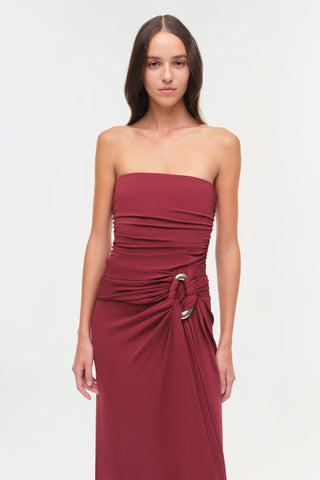 Emma Strapless Jersey Gown