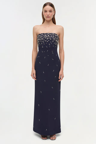 Reign Embellished Strapless Gown