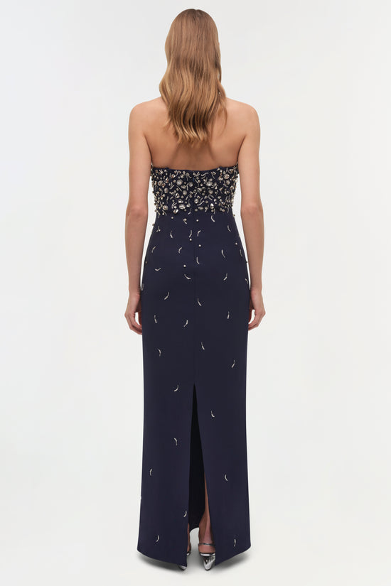 Reign Embellished Strapless Gown