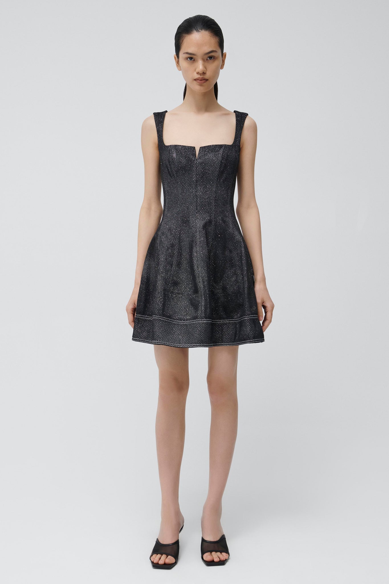 Black Lydie S/L Mini Dress - SIMKHAI
