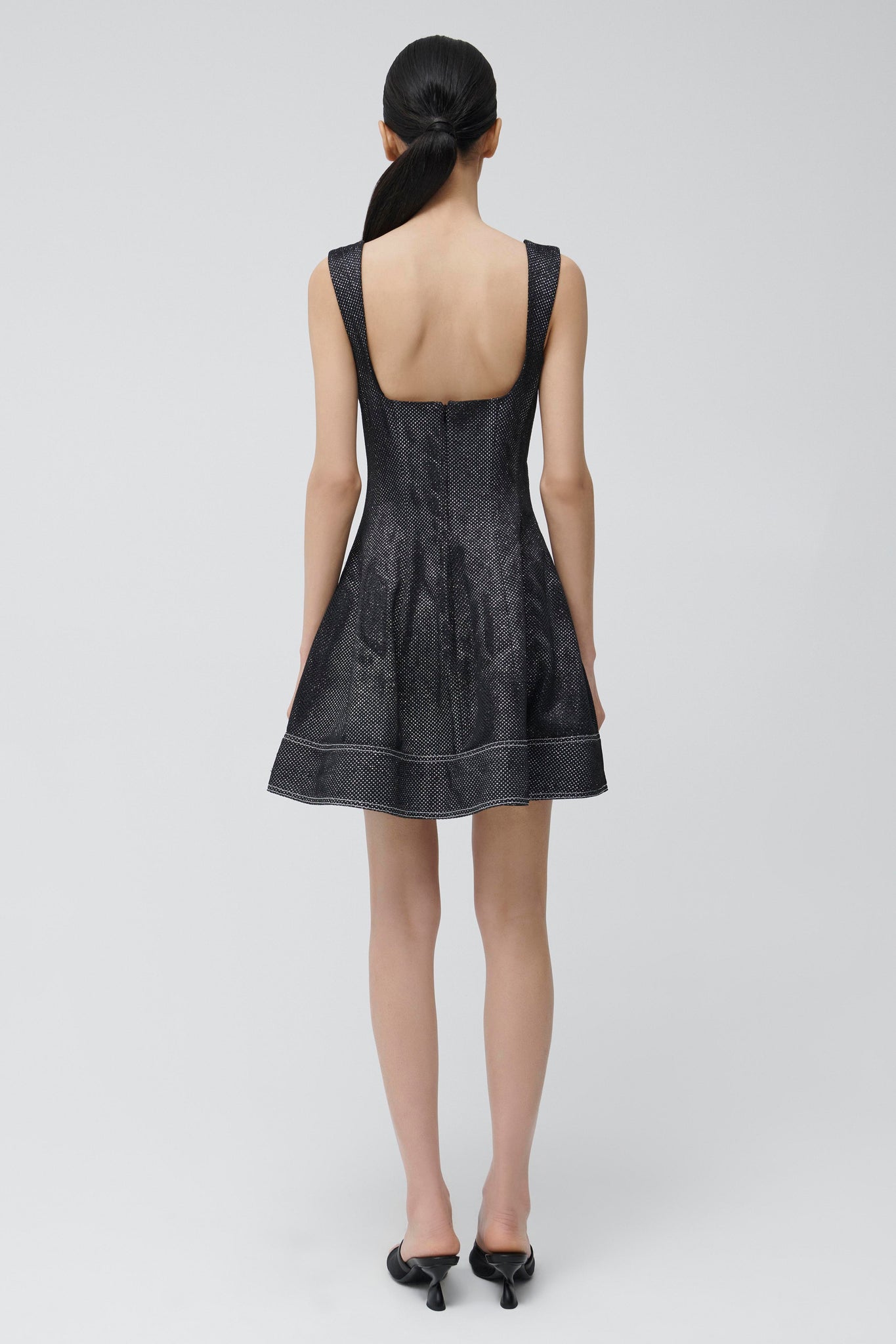 Black Lydie S/L Mini Dress - SIMKHAI