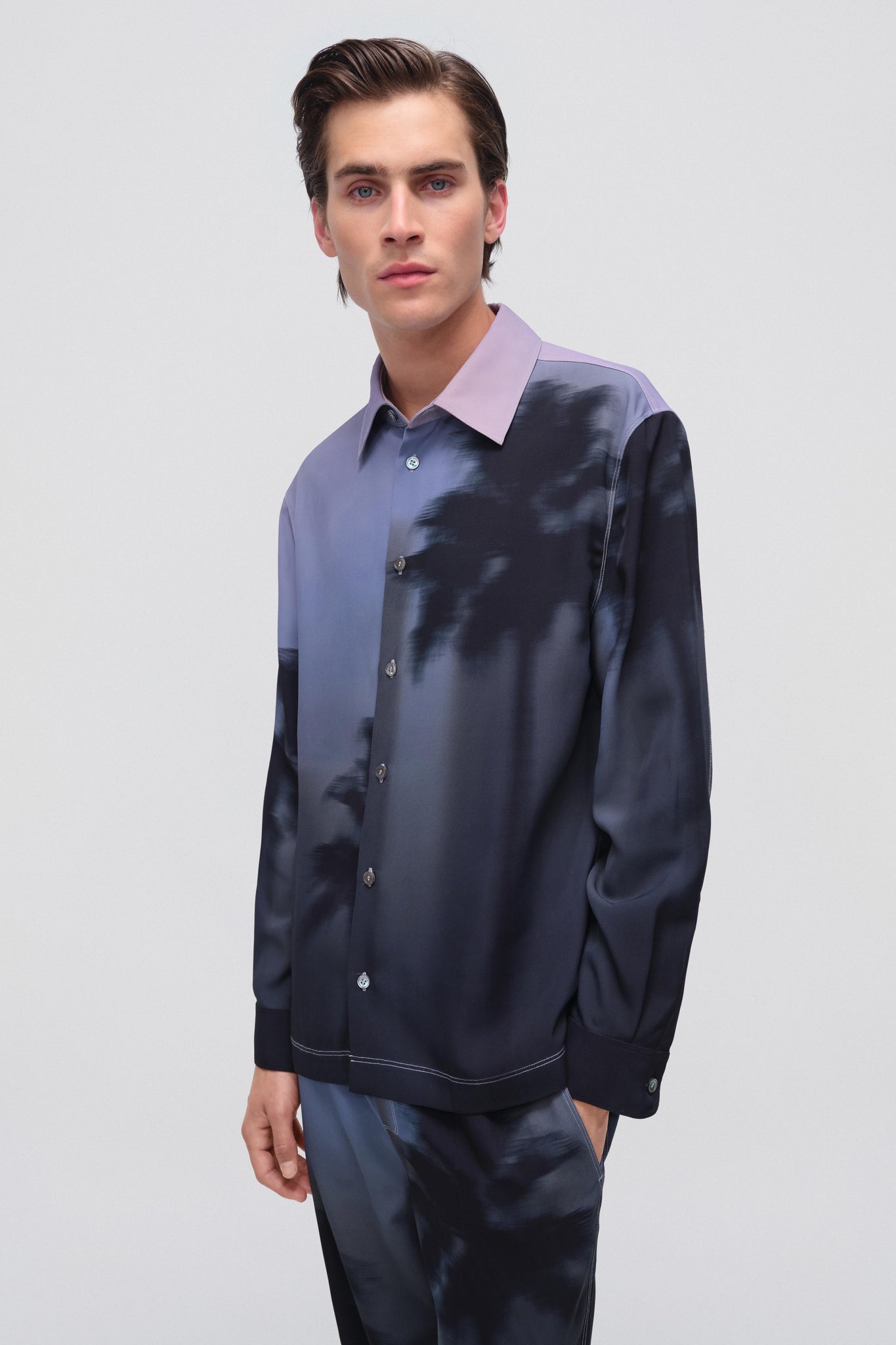 Black Finn L/S Camp Shirt - SIMKHAI