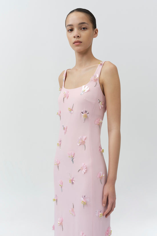 Briella Embellished Crepe Gown