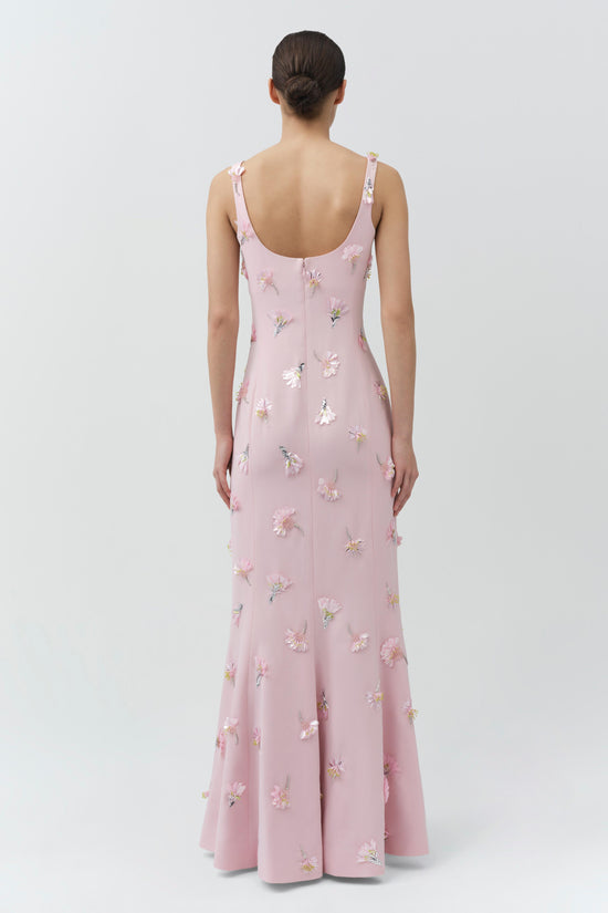 Briella Embellished Crepe Gown