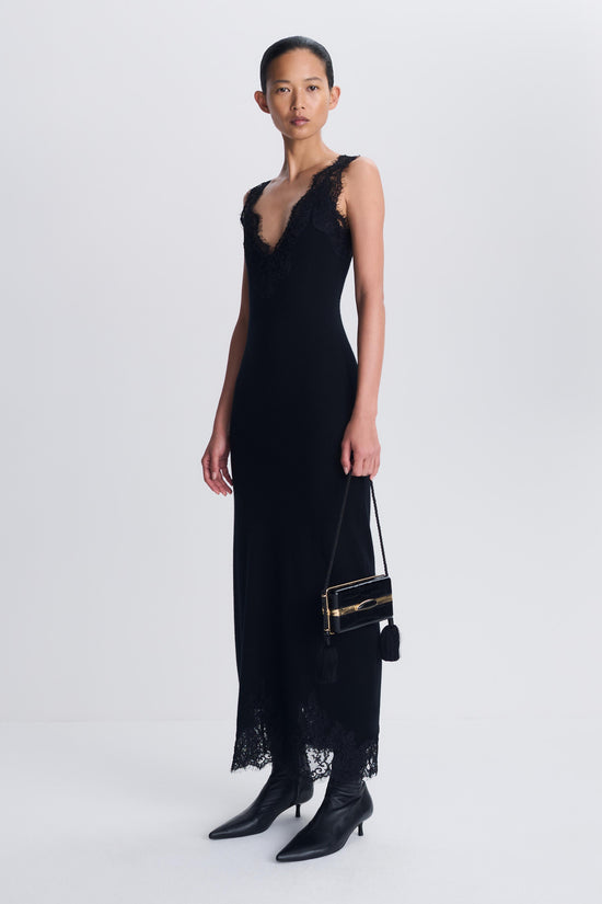 Zinnia Lace Cashmere Midi Dress