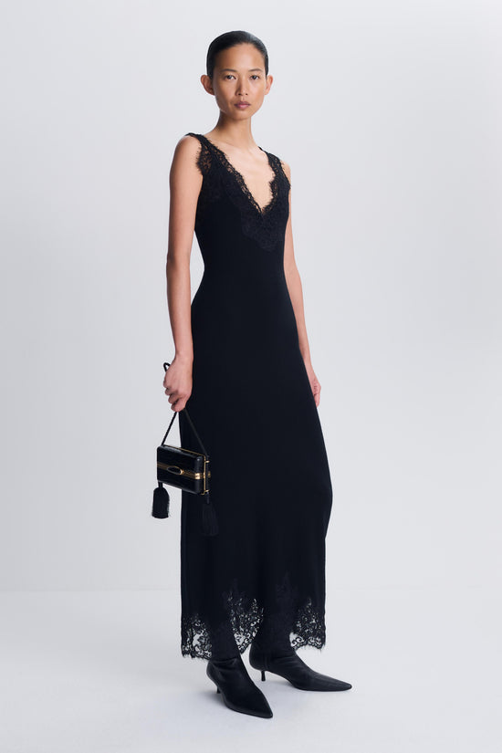 Zinnia Lace Cashmere Midi Dress